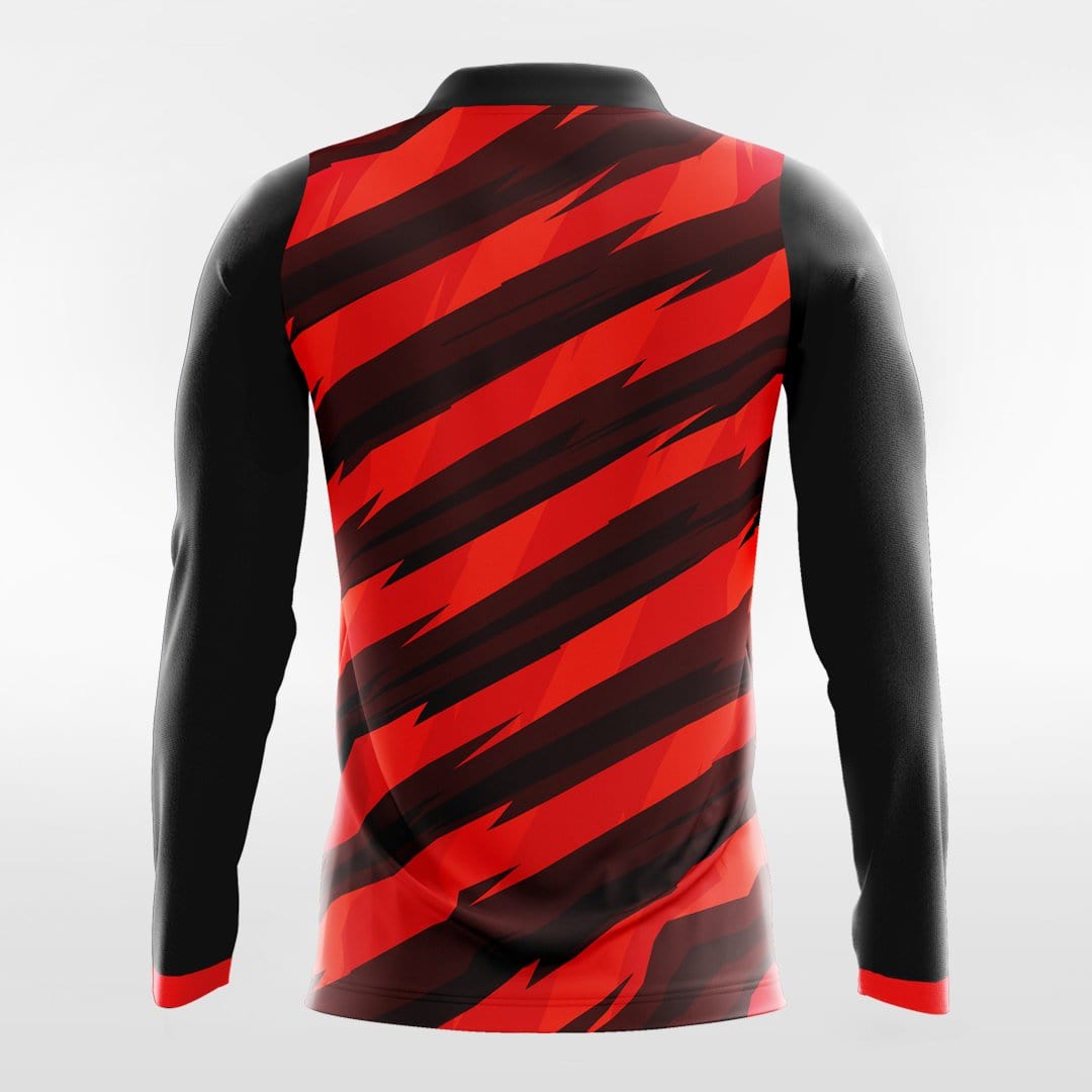 Thorn - Custom Long Sleeve Soccer Jersey Black for Men