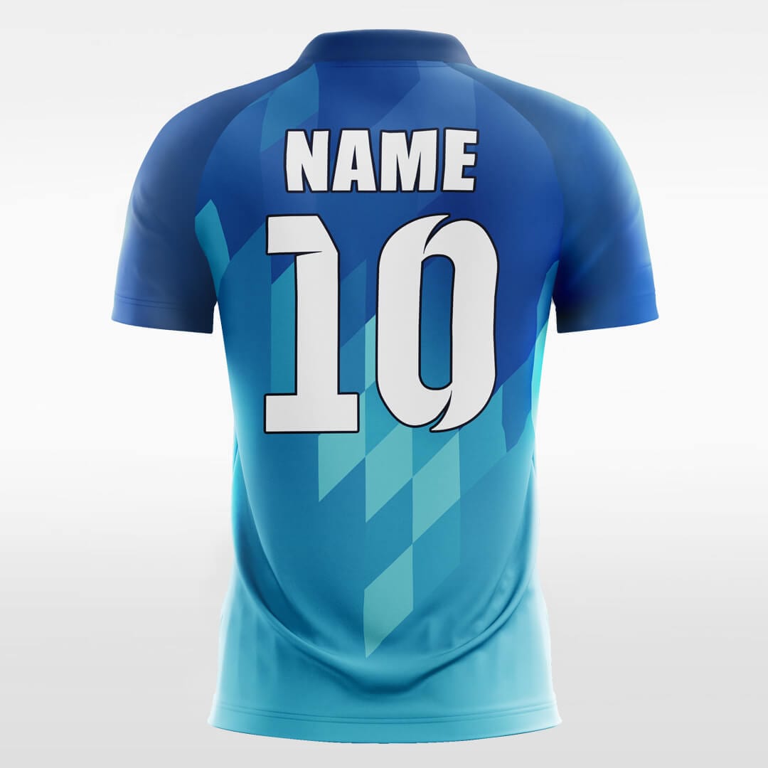 Blue soccer jersey