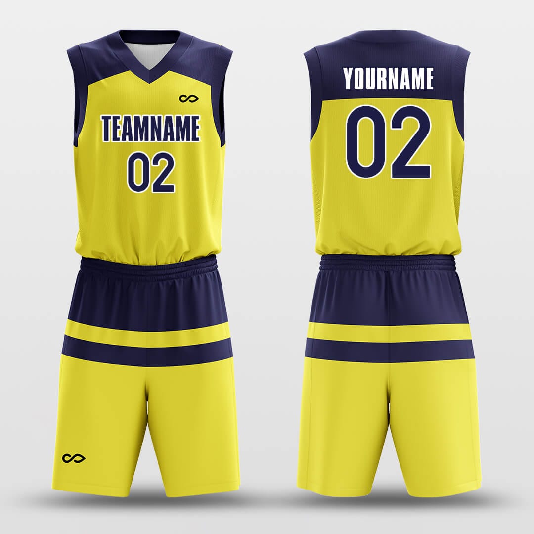 parallel yellow basketball jersey