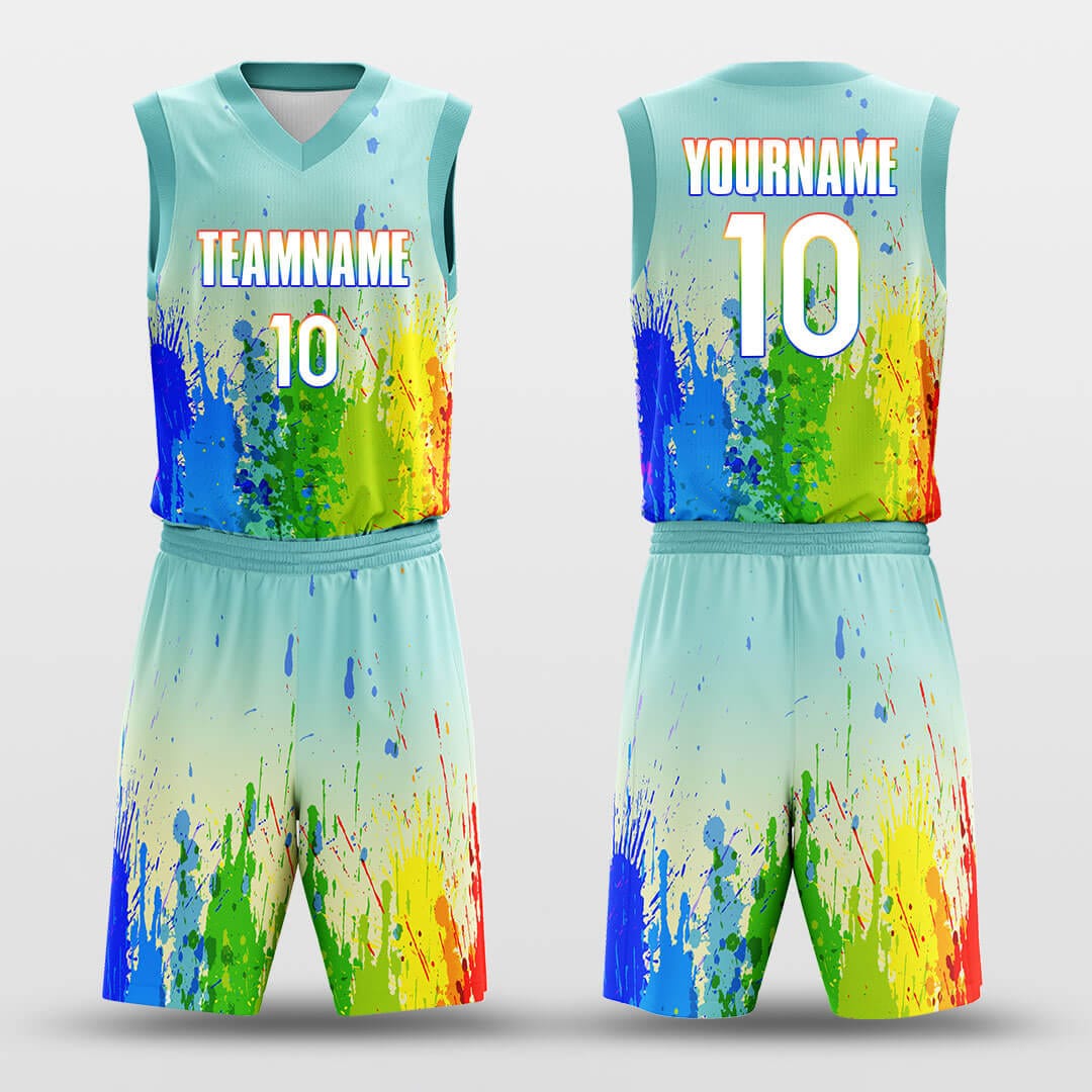 blue basketball jersey kit
