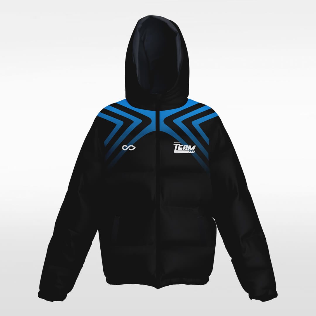 blue custom winter jacket