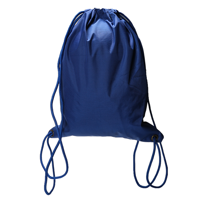 blue drawstring backpack for team