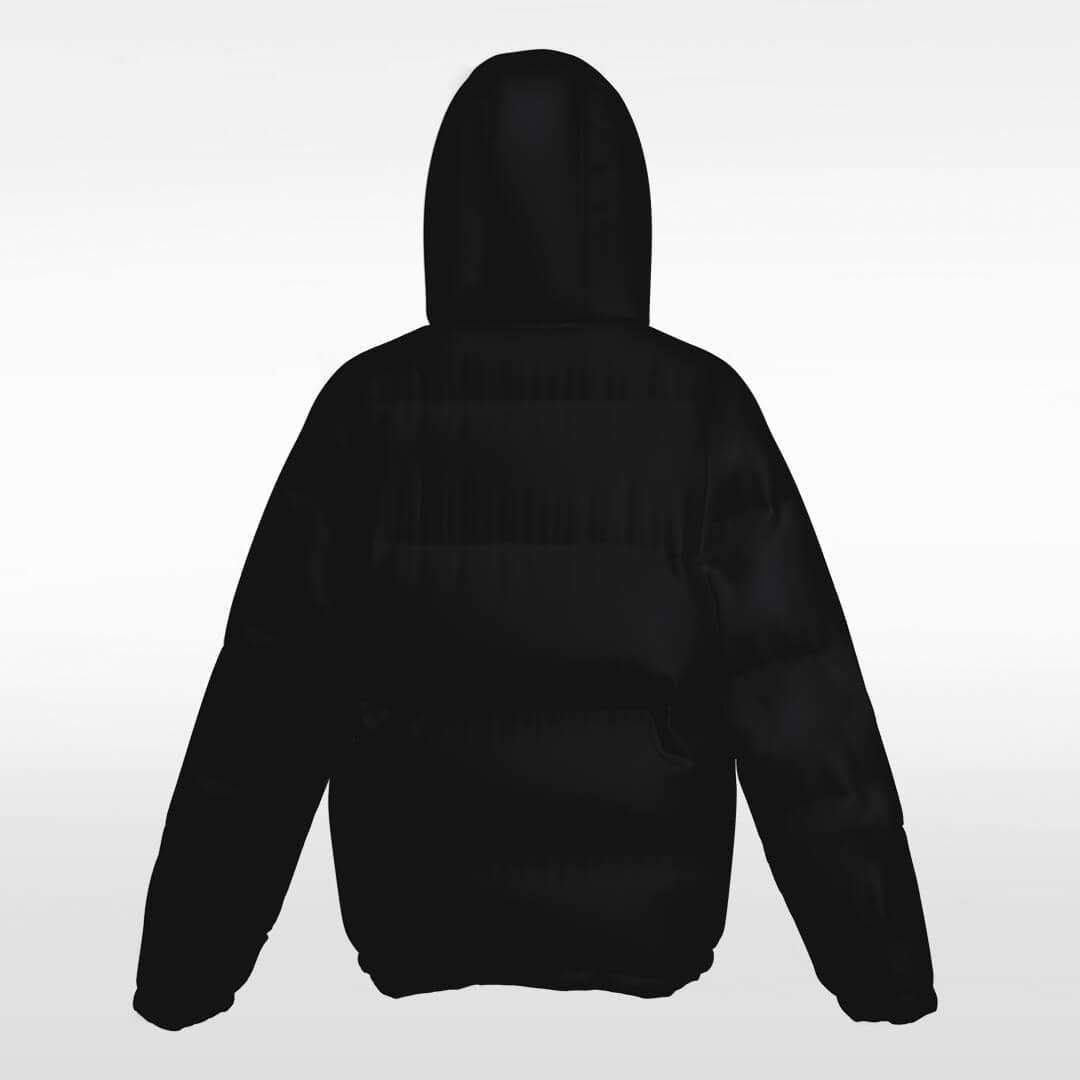 black winter jacket