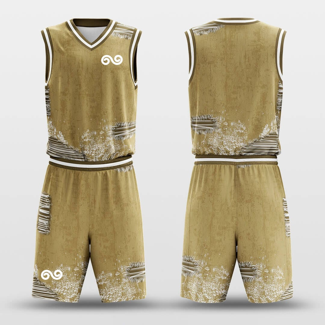 Broken Hole1 -Custom Basketball Jersey with Shorts Subliamted
