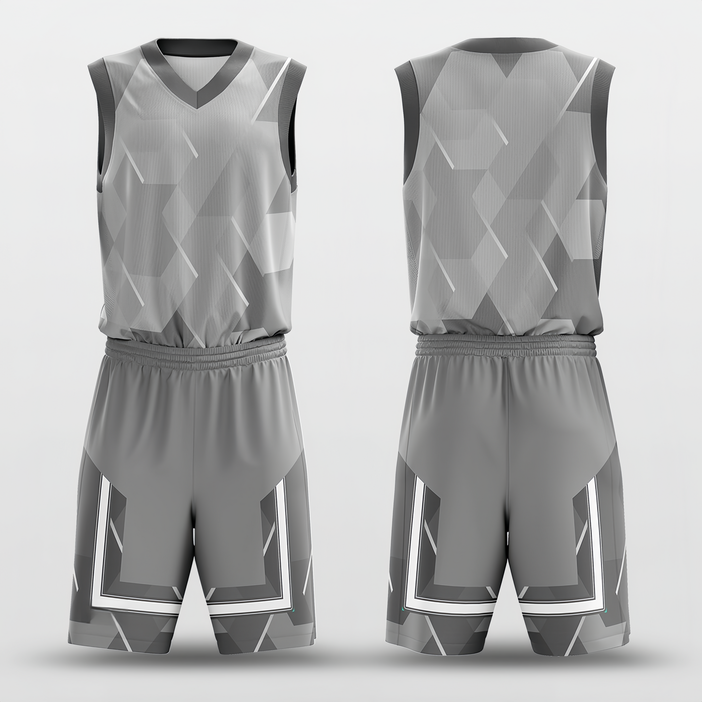 Crescent -Custom Basketball Jersey with Shorts Subliamted