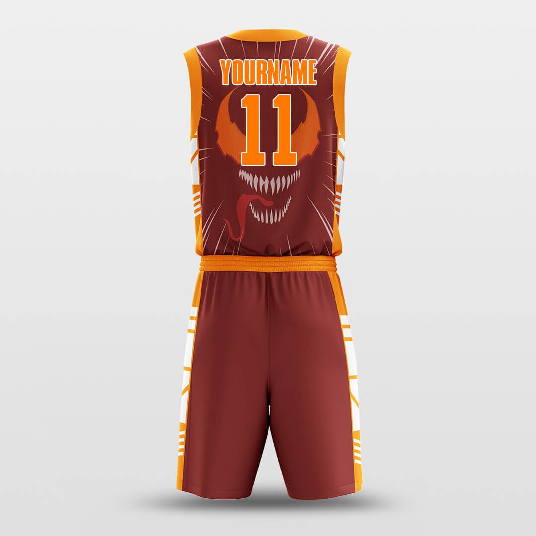 brown custom basketball jersey