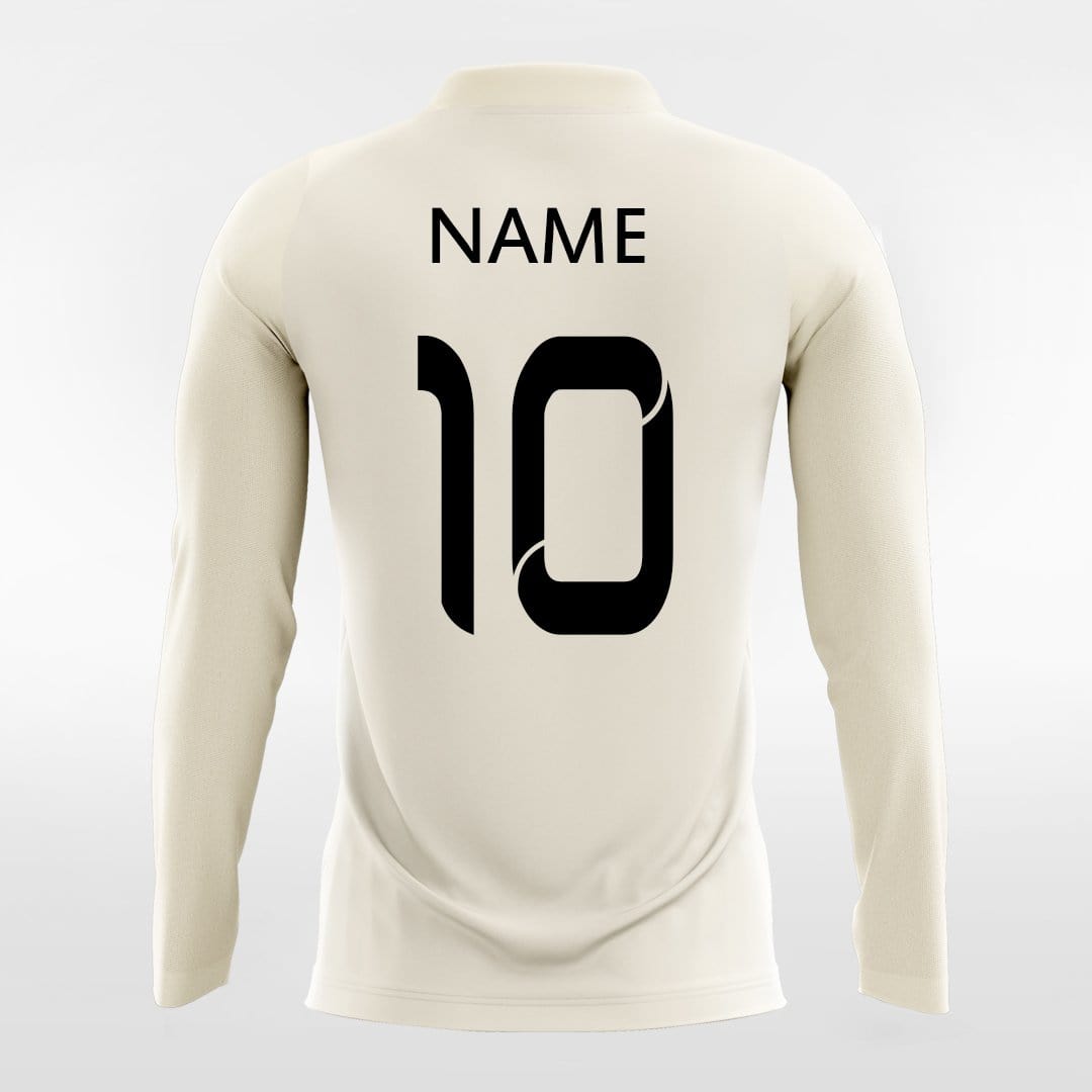 cream long sleeve jersey for men