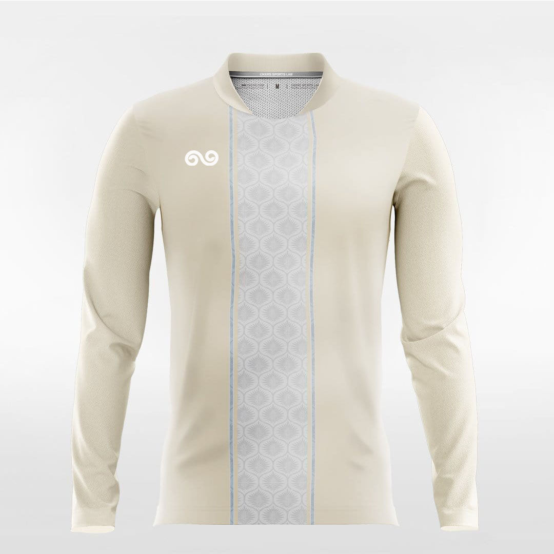cream long sleeve jersey for men