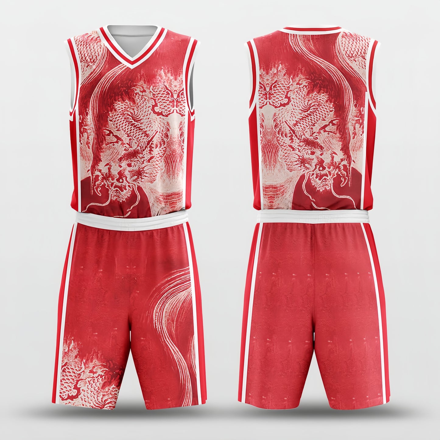 Dragon Hunt 3 -Custom Basketball Jersey with Shorts Subliamted