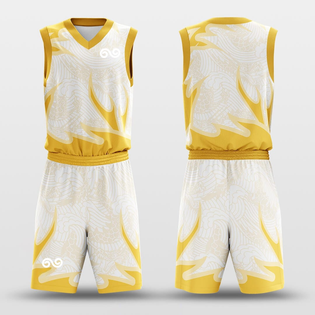 Auspicious sign Dragon -Custom Basketball Jersey with Shorts Subliamted