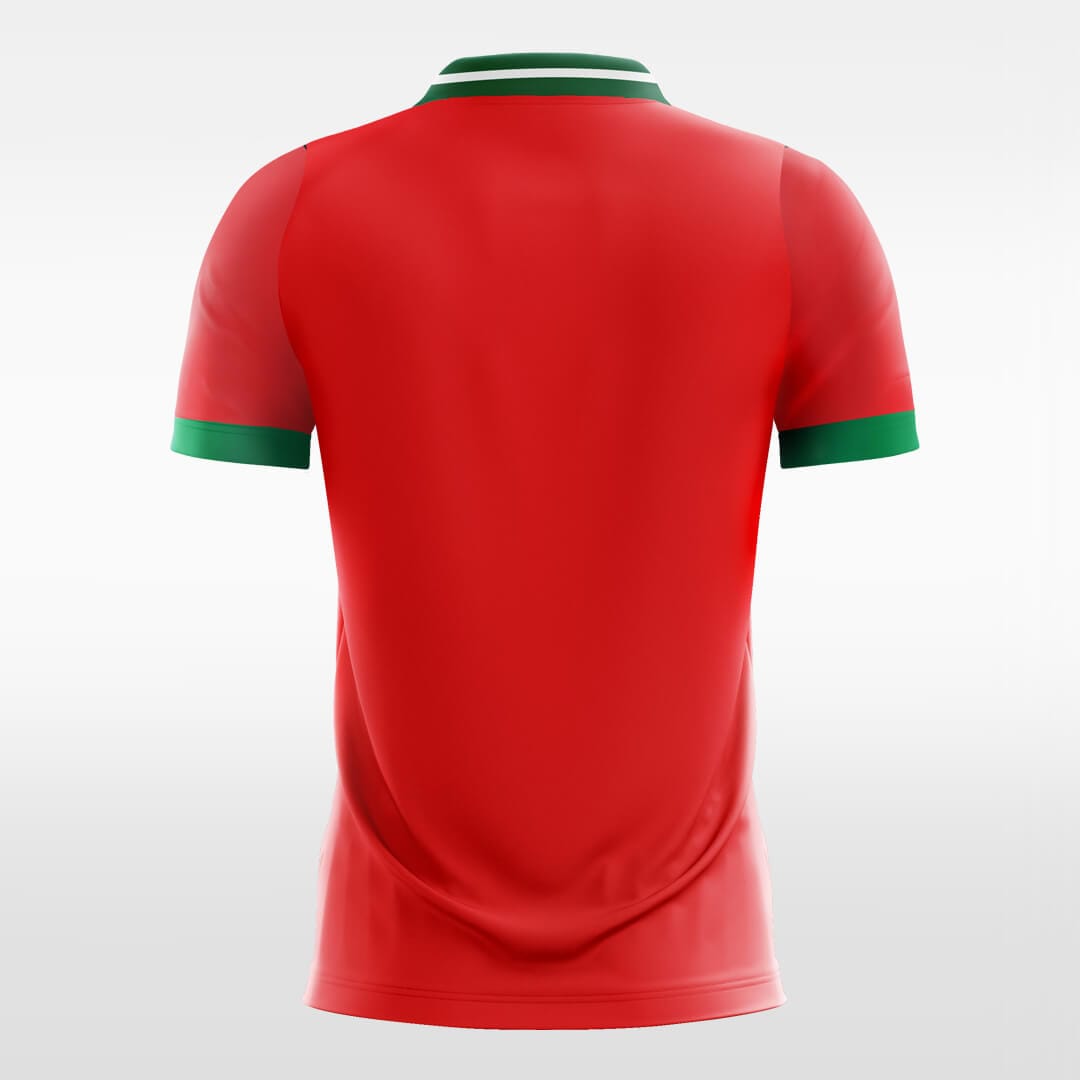 green classic sleeve soccer jersey