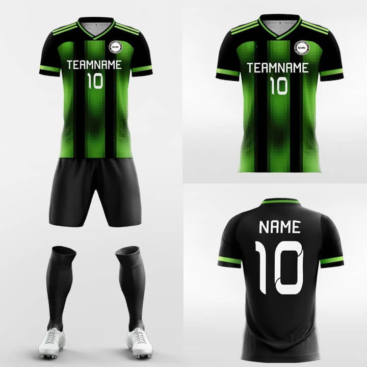 Mosaic - Custom Soccer Jersey for Men Green Sublimated