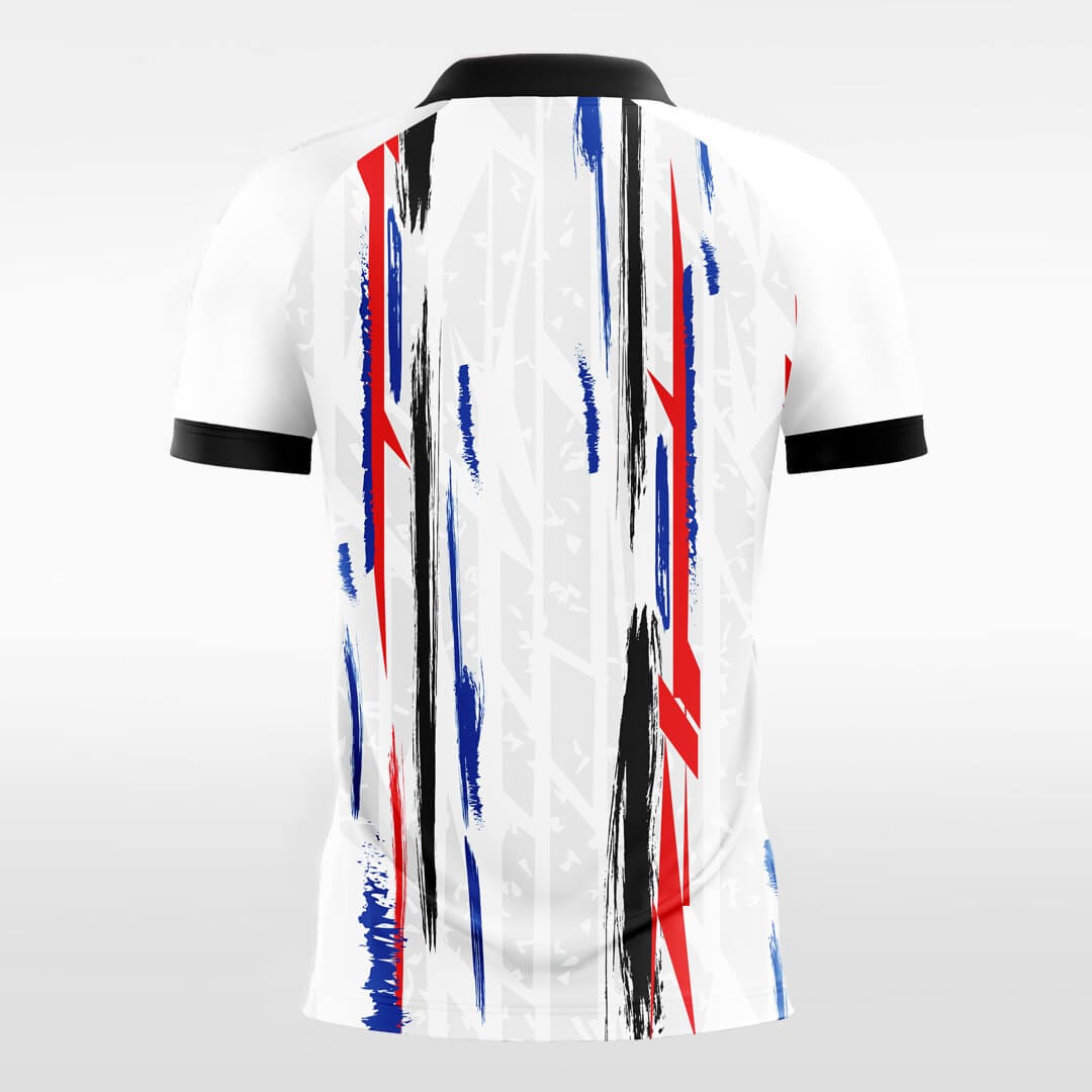mark white short soccer jersey