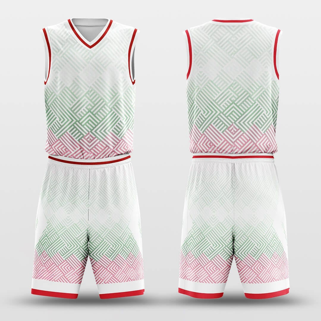 Higher Dimension -Custom Basketball Jersey with Shorts Subliamted