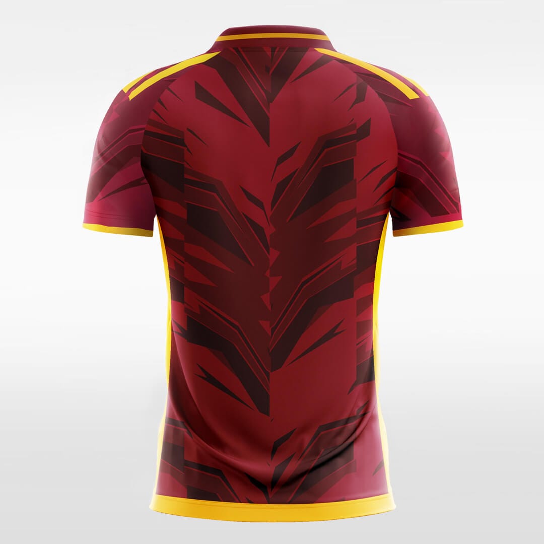 red phoenix short sleeve soccer jersey