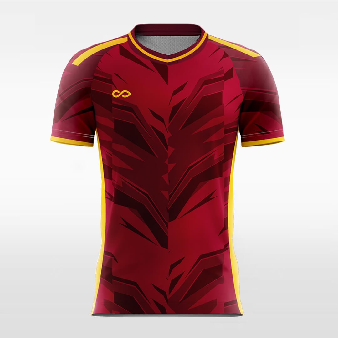 red short sleeve jersey soccer