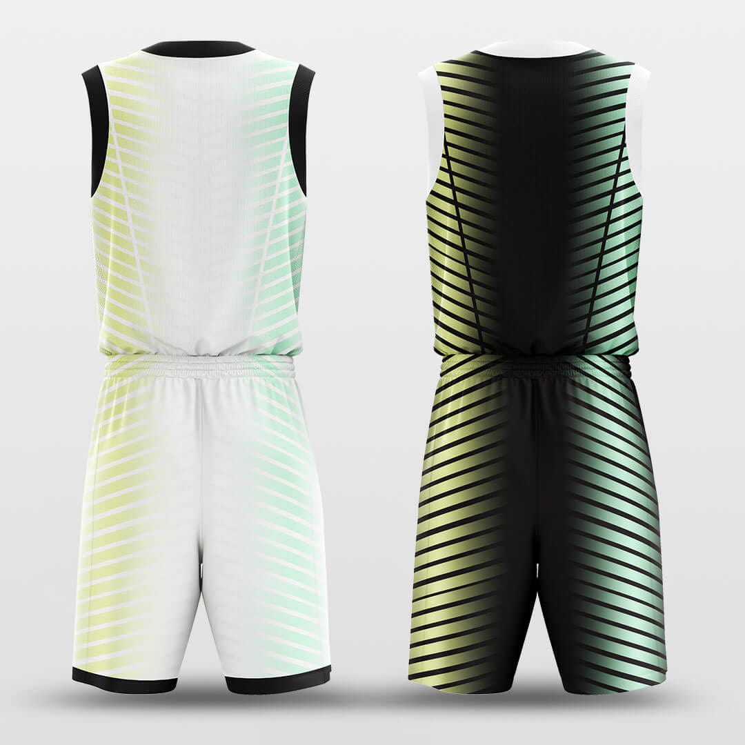 stripe custom reversible basketball jersey
