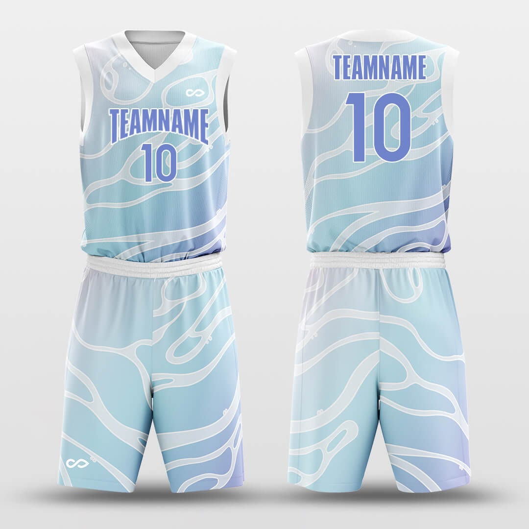 water wave youth basketball jersey