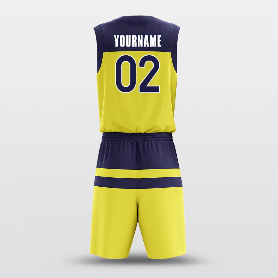 yellow and blue basketball jersey