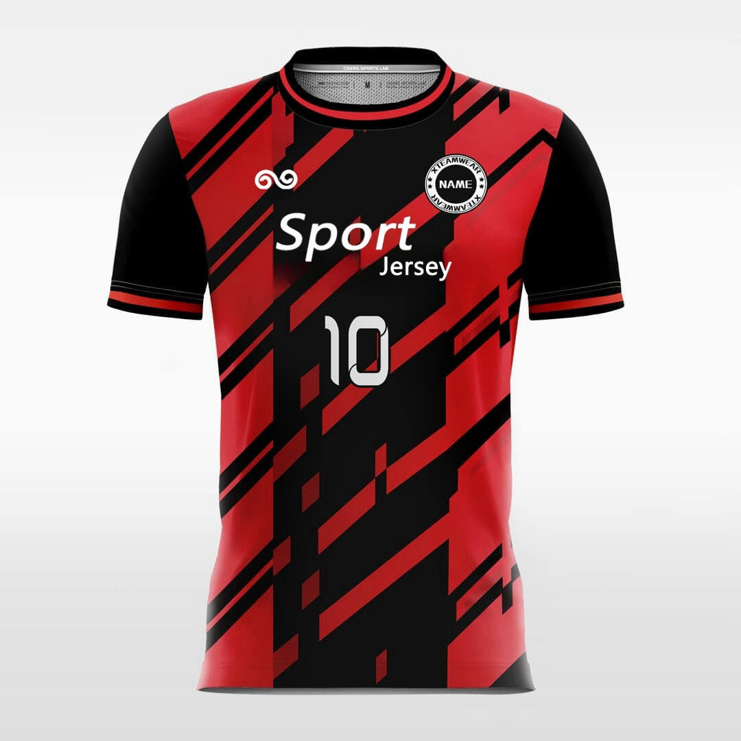 Twill - Custom Soccer Jersey for Men Red Sublimated