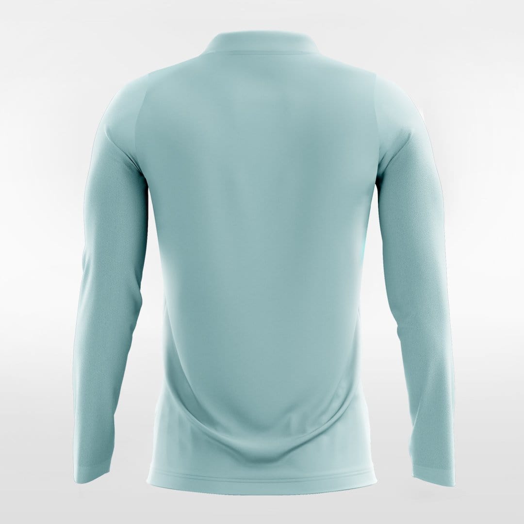 Apollo - Custom Long Sleeve Soccer Jersey Dark Blue for Men