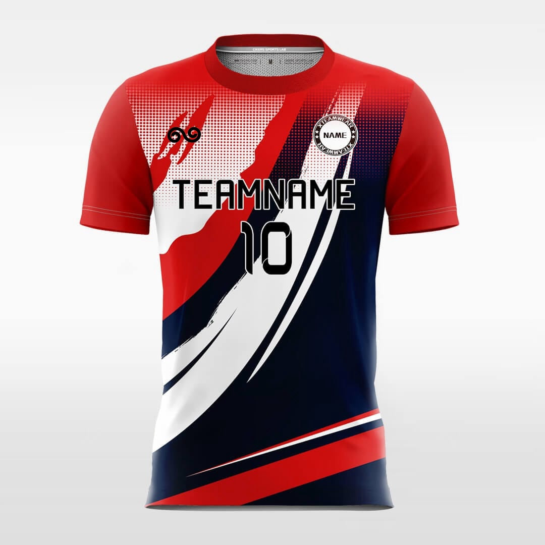 Classic 90 - Custom Soccer Jersey for Men Navy and Red Sublimated