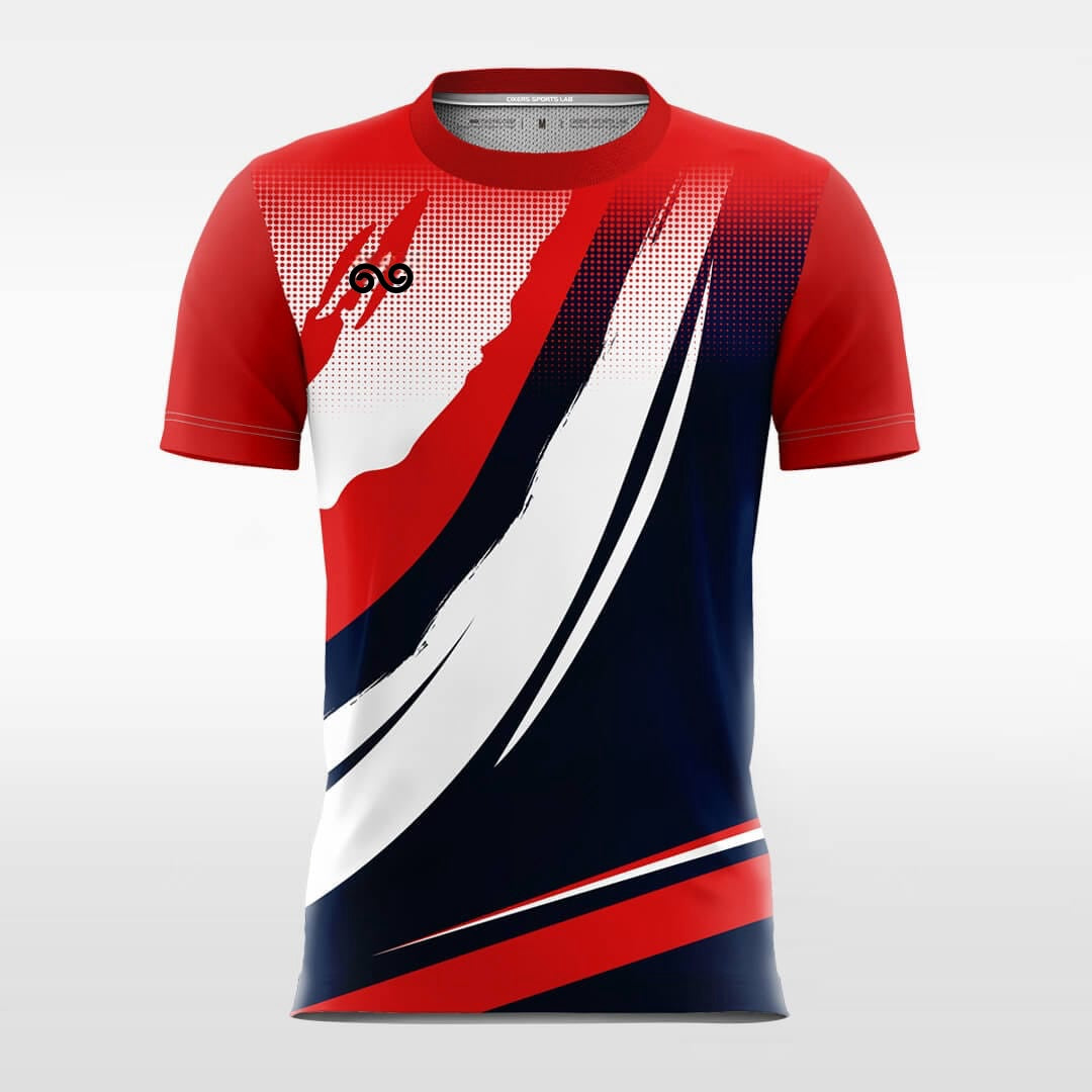 Classic 90 - Custom Soccer Jersey for Men Navy and Red Sublimated