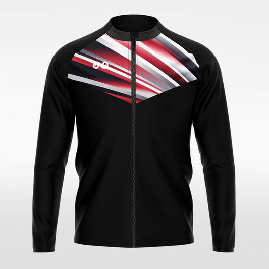 Halo - Custom Full Zip Sport Jacket Black Sublimated