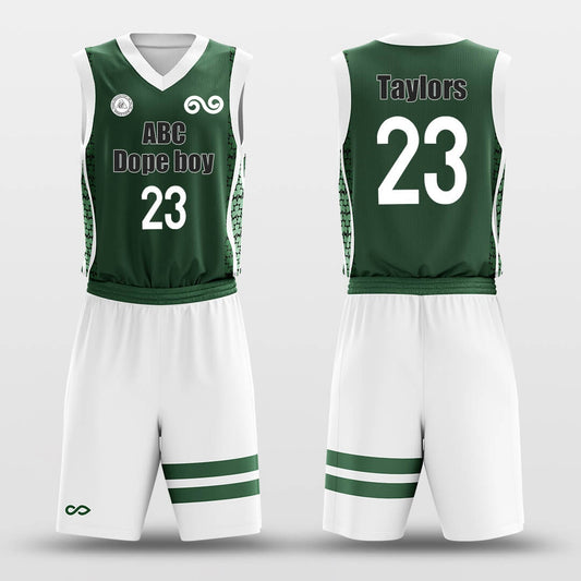 4 Clover -Custom Basketball Jersey with Shorts Subliamted