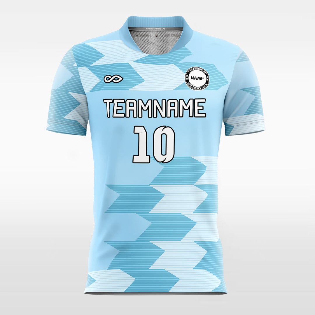blue soccer jersey sublimation