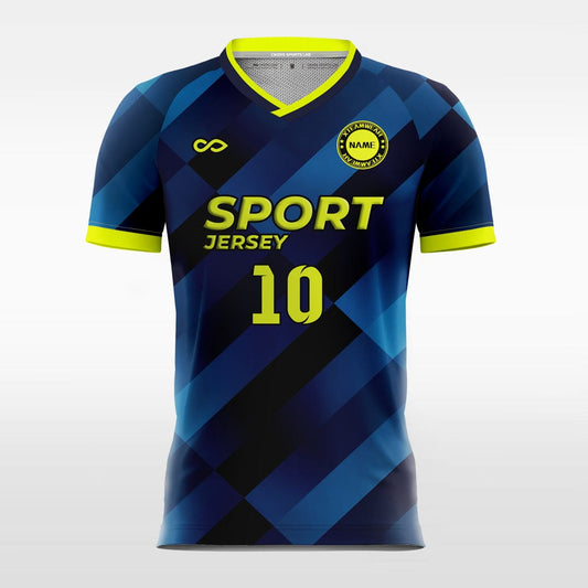 Diagonal soccer jersey