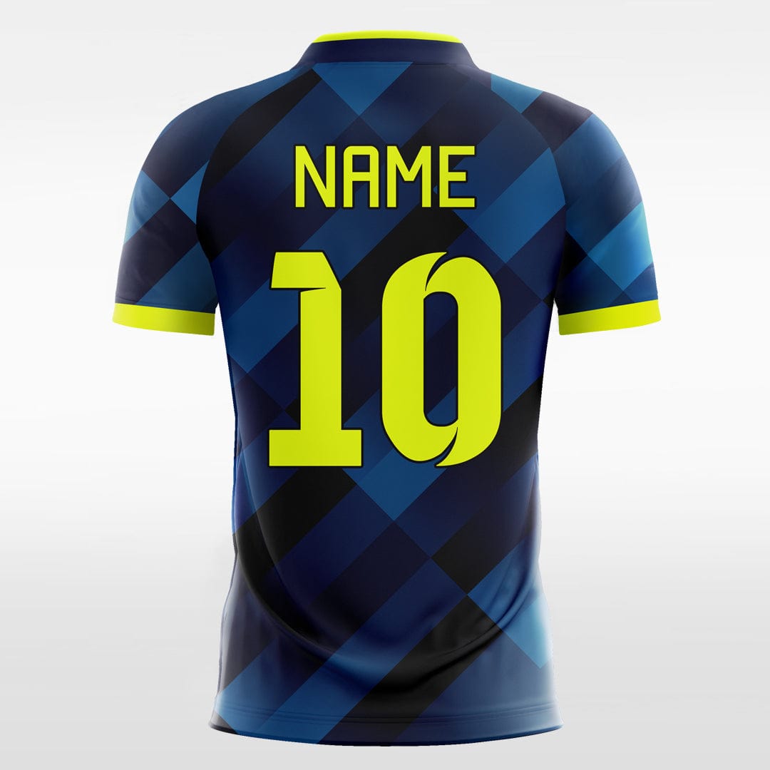 blue jersey soccer sublimation