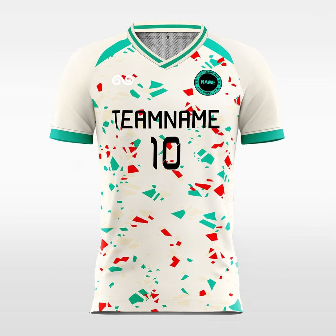 Celebration - Custom Soccer Jersey for Men Creamy White Sublimated