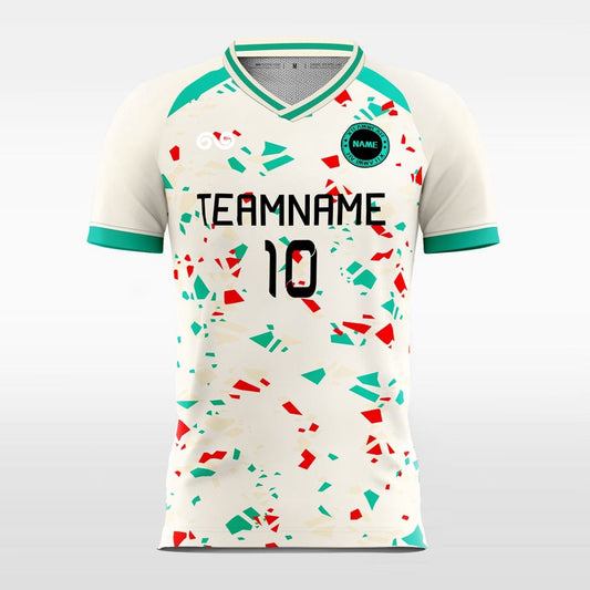 Celebration - Custom Soccer Jersey for Men Creamy White Sublimated