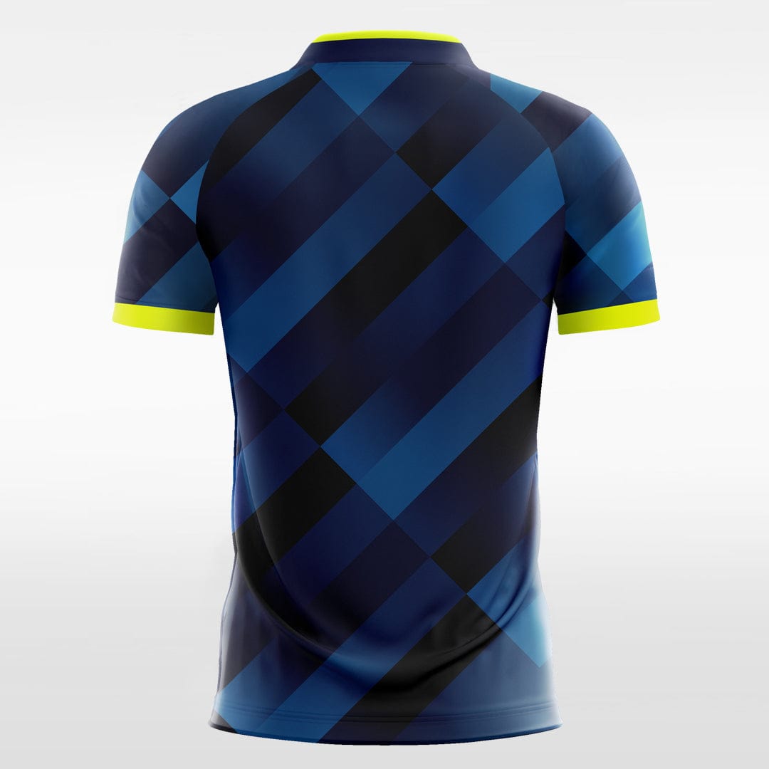 custom blue soccer jersey
