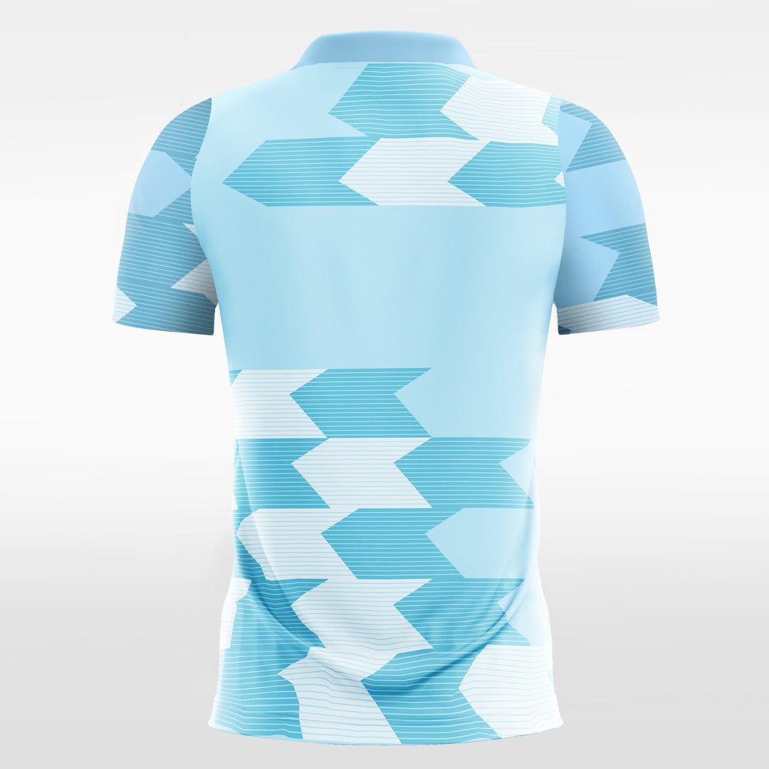 custom blue soccer jersey
