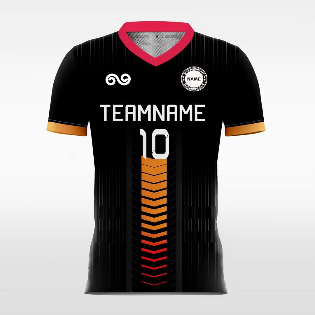 Accelerate - Custom Soccer Jersey for Men Black Sublimated