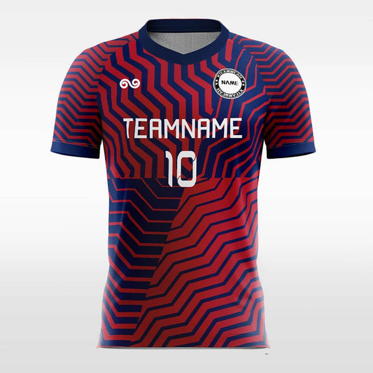 Field - Custom Soccer Jersey for Men Red Sublimated