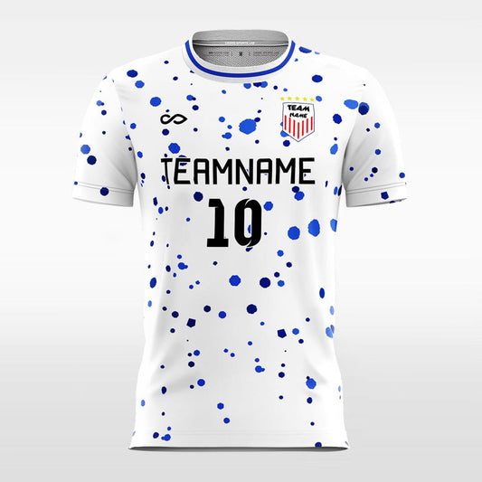 White Polka Dot Soccer Jersey