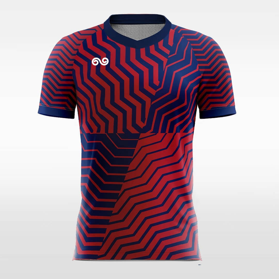 Field - Custom Soccer Jersey for Men Red Sublimated