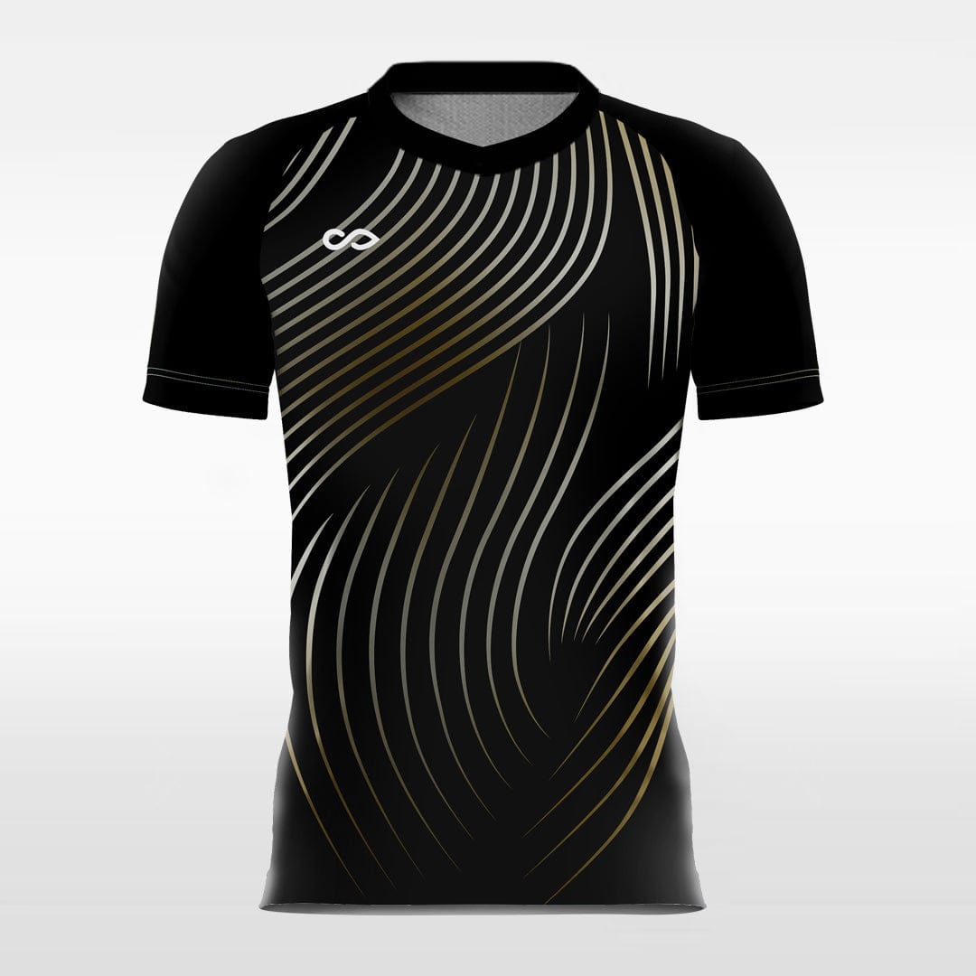 custom black jersey soccer