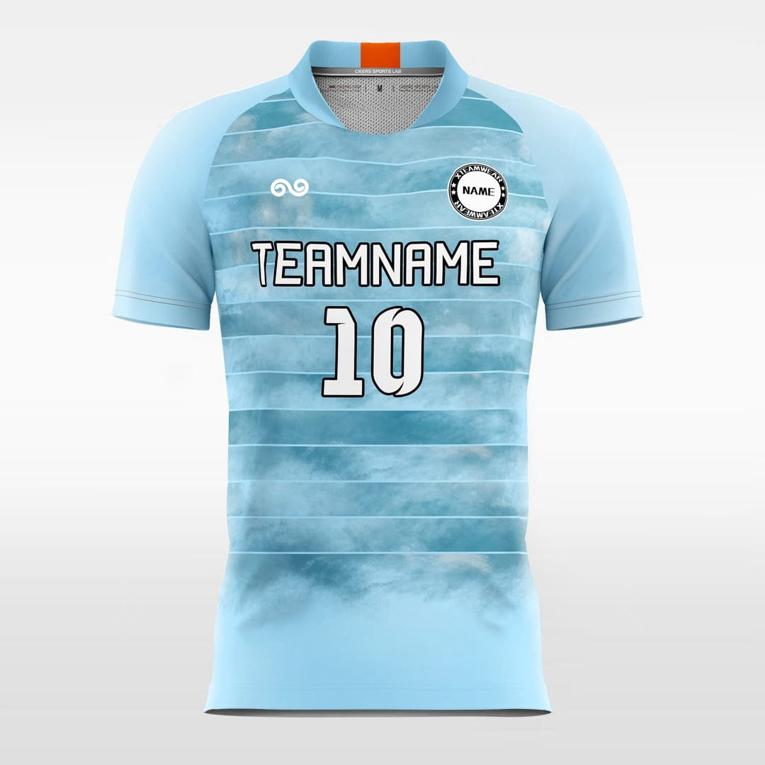 Hazy - Custom Soccer Jersey for Men Blue Sublimated