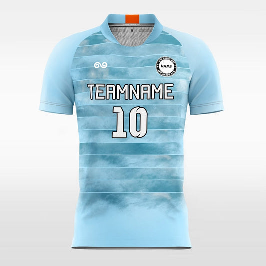 Hazy - Custom Soccer Jersey for Men Blue Sublimated