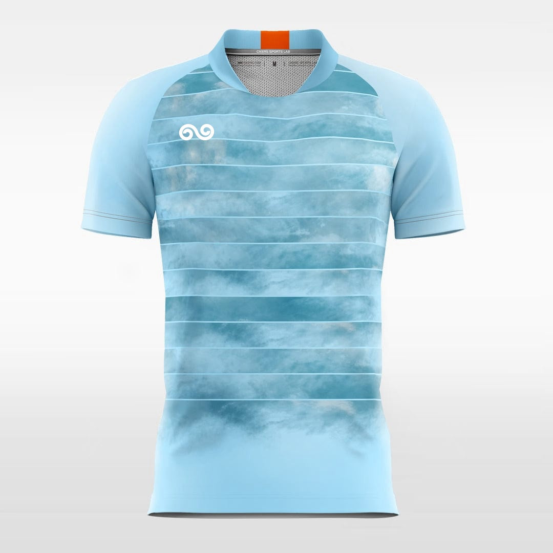 Hazy - Custom Soccer Jersey for Men Blue Sublimated