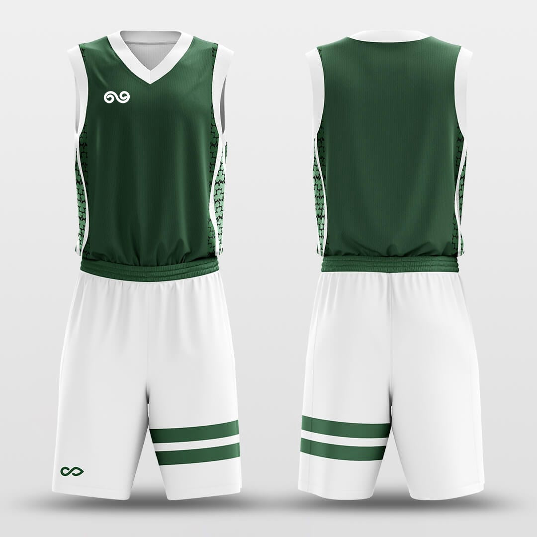 4 Clover -Custom Basketball Jersey with Shorts Subliamted