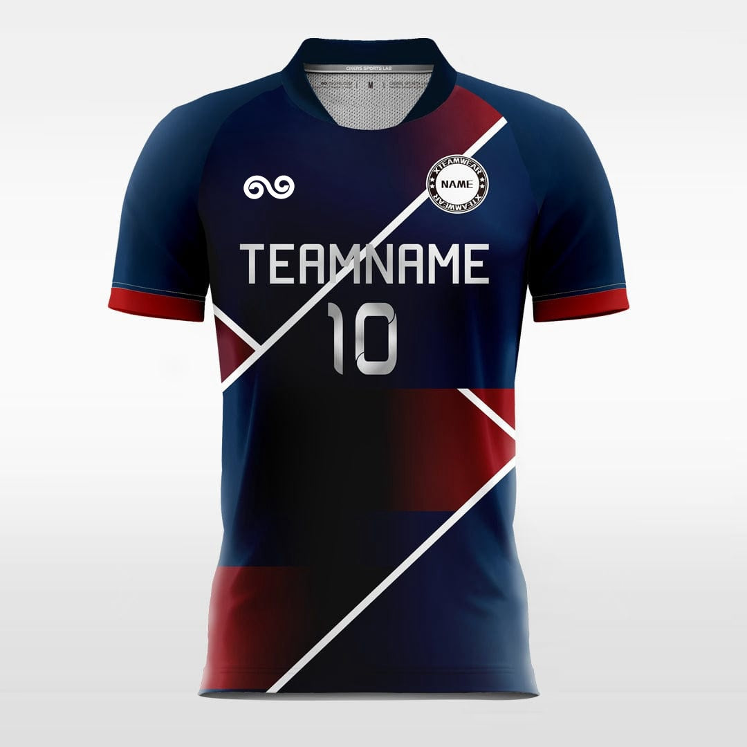 Arena - Custom Soccer Jersey for Men Navy Blue Sublimated