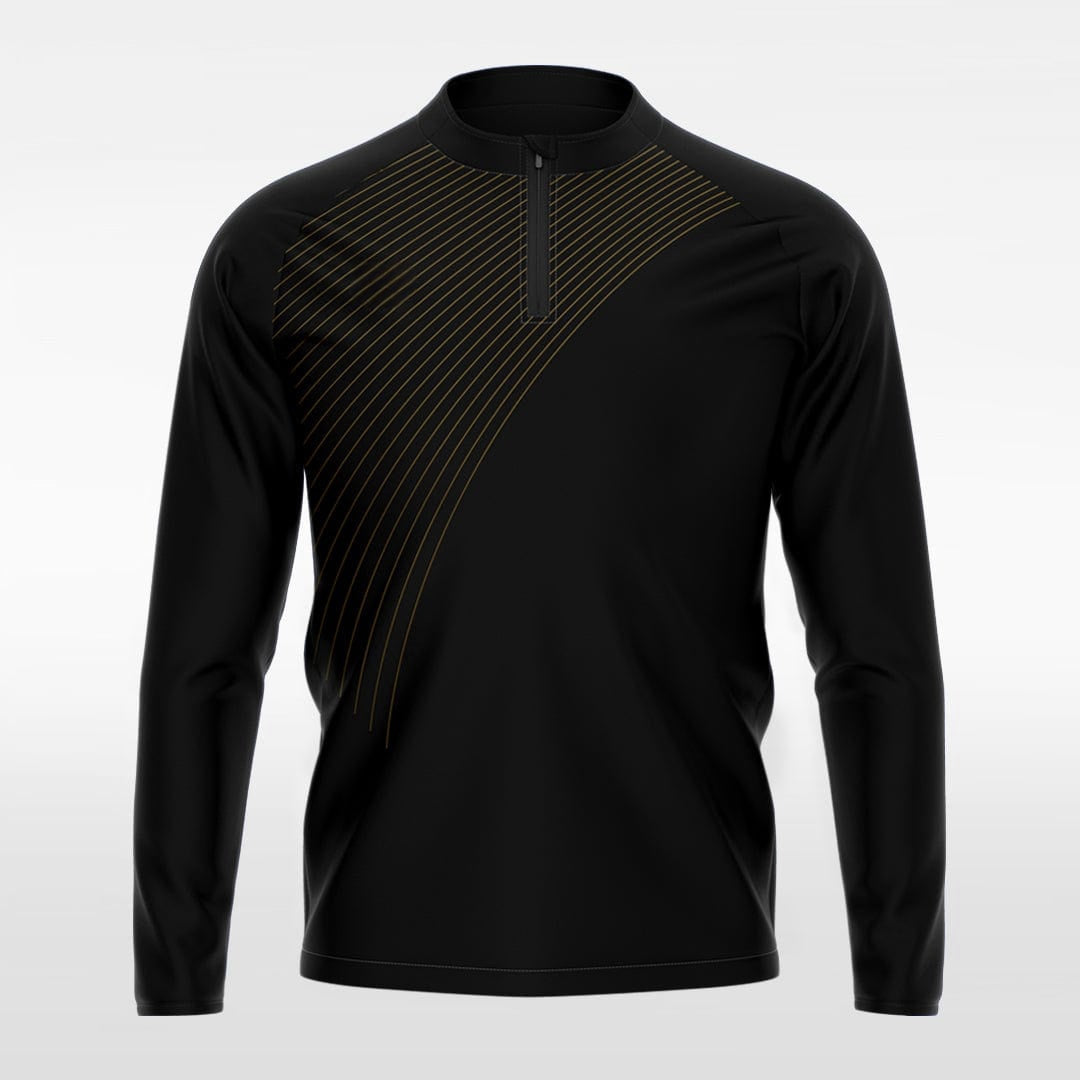 Light Path - Custom Quarter Zip Jacket Black Sublimated