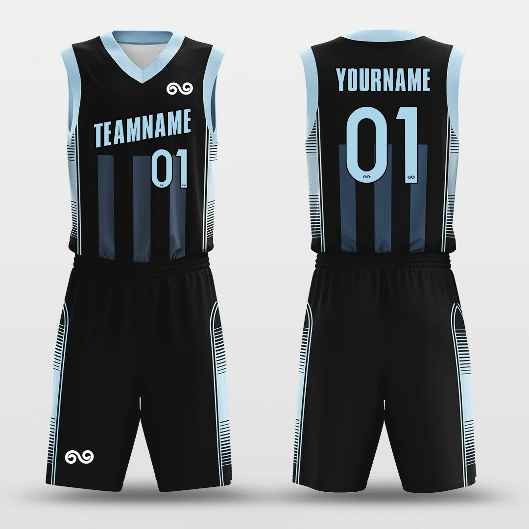 Blue Guard -Custom Basketball Jersey with Shorts Subliamted