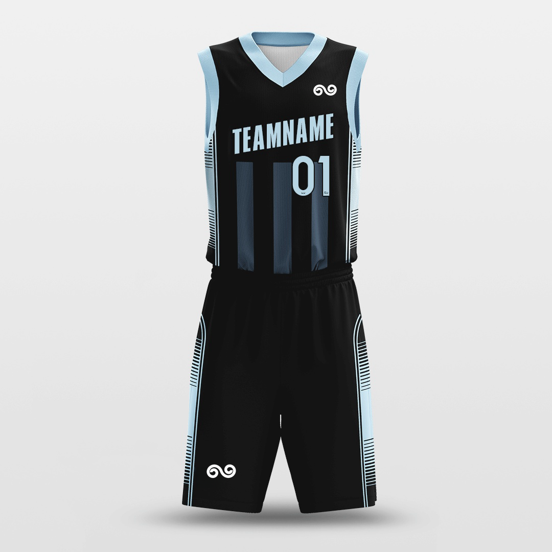 Blue Guard -Custom Basketball Jersey with Shorts Subliamted