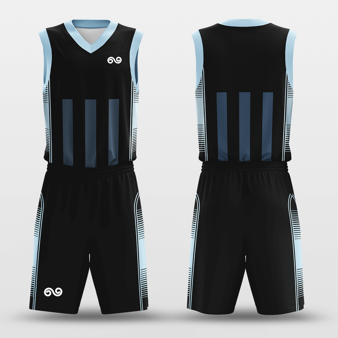 Blue Guard -Custom Basketball Jersey with Shorts Subliamted
